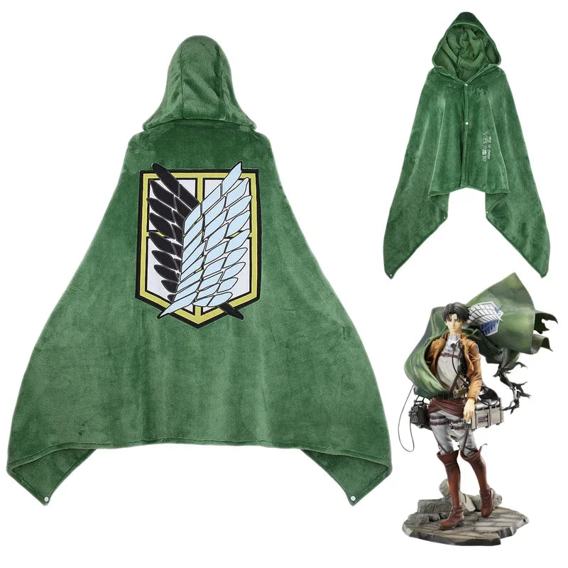 Blanket Flannel Cape Cloak | Costume | Attack on Titan