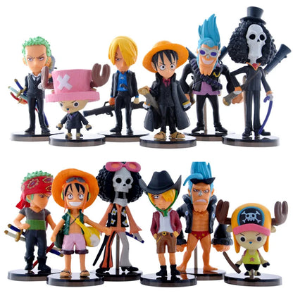 Luffy Chopper Sanji Zoro Brook Q Ver. Figure Set | Action Figure Set | One Piece