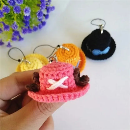 One Piece Luffy Ace Chopper Straw Hat Keychain | Keychain | One Piece