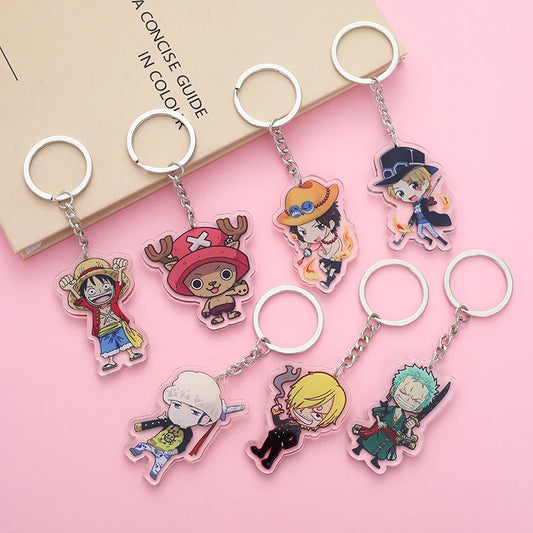 One Piece Acrylic Keychain Character Ornat Key Bag Pendant | Keychain | One Piece