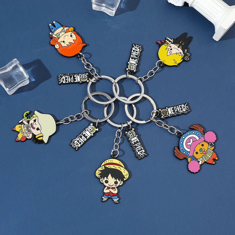 One Piece Keychain Luffy Straw Hat Sanji Nami Chopper | Keychain | One Piece