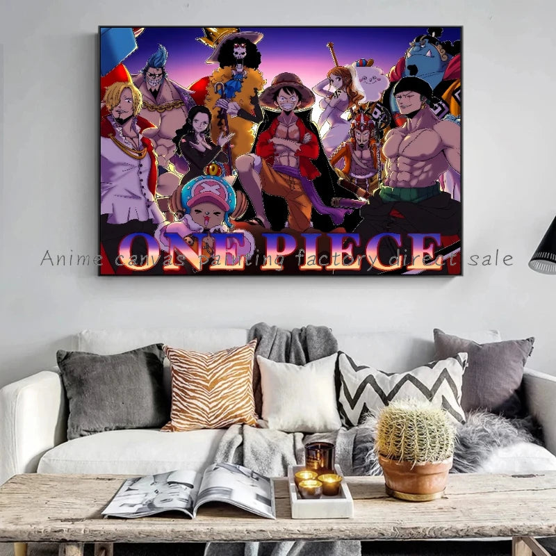 One Piece Character Luffy Zoro Poster HD Canvas Painting Wall  Bedroom Decoration Picture | Poster | One Piece