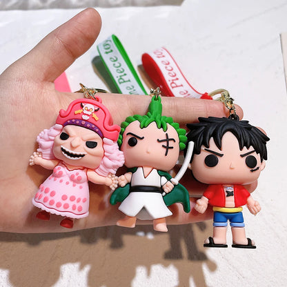 ONE PIECE Keychain Monkey D. Luffy Roronoa Zoro Silicone Pendant | Keychain | One Piece