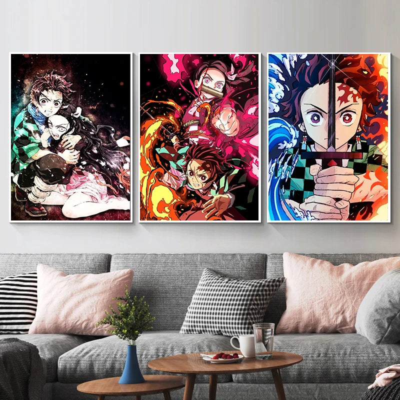 Painting Wall Art Canvas Poster | Decor | Demon Slayer