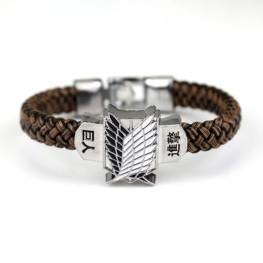 Attack on Titan Leather Bracelet Wings of Liberty | Wristband | Attack on Titan