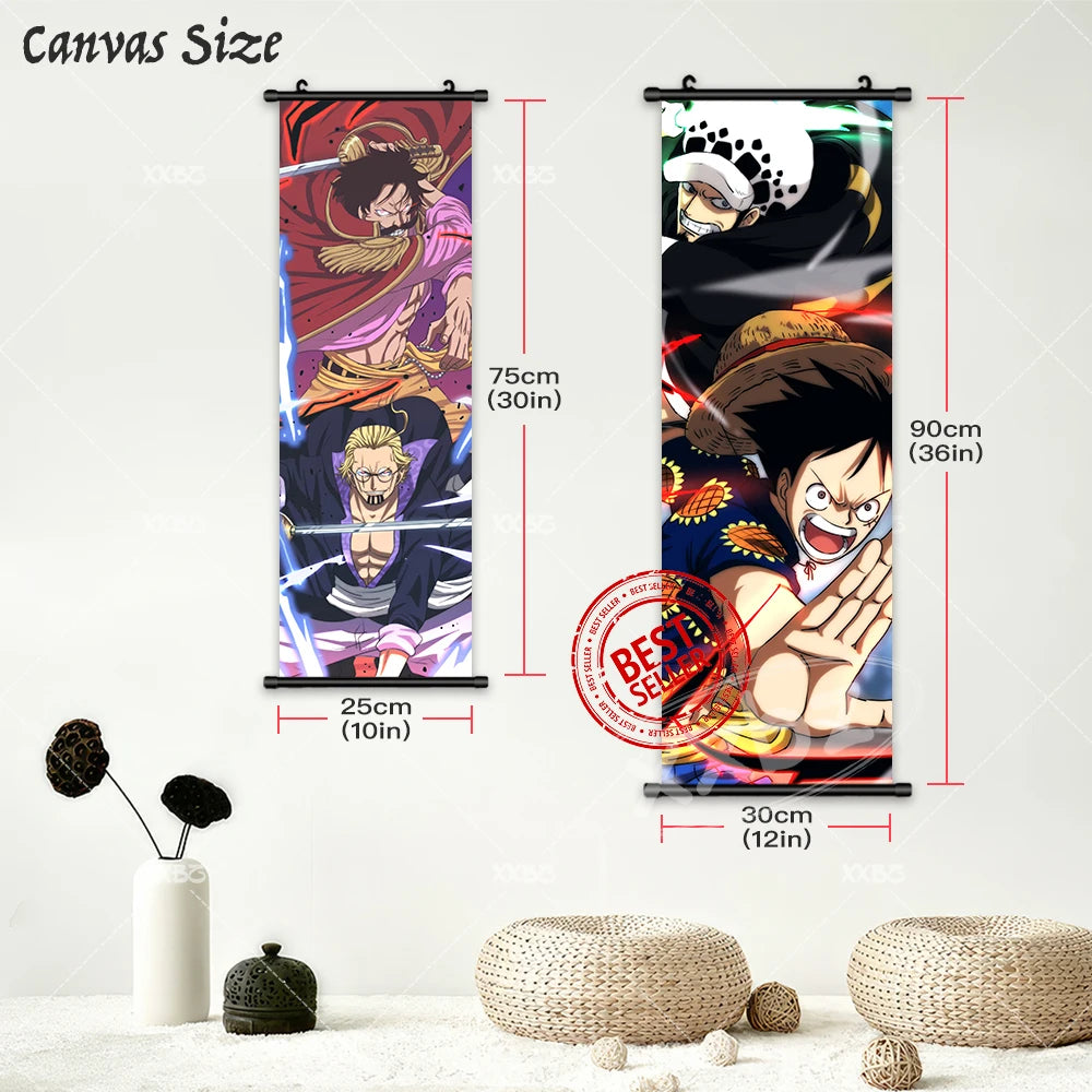 Sanji Posters ONE PIECE Wall Art Usopp Home Decoration Vivi Hanging Painting Rayleigh Scroll Picture | Poster | One Piece