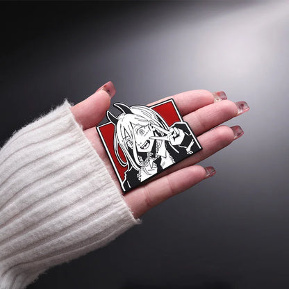 Metal Badge Power Enamel Pin Brooch | Pin | Chainsaw Man