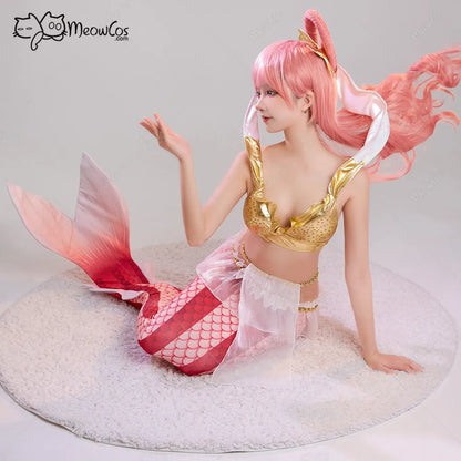 One Piece Shirahoshi Mermaid Princess Top and Fishtail Skirt Cosplay Costume | Costume | One Piece