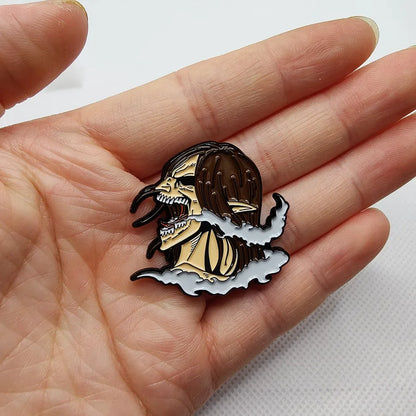 Eren Yeager Shingeki No Kyojin Enamel Pin | Lapel Brooch | Attack on Titan