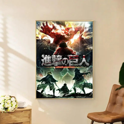 Attack on Titan Poster Classic Movie Posters | Wall Sticker | Attack on Titan