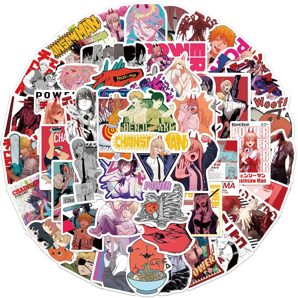 10/30/50PCS Stickers Graffiti | Stickers | Chainsaw Man