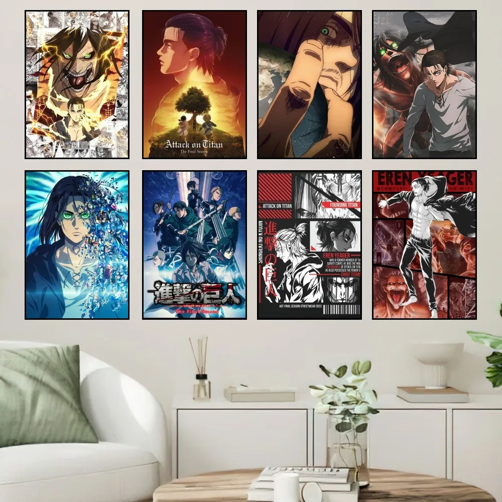 Attack on Titan Eren Yeager Poster Small Prints | Poster | Attack on Titan