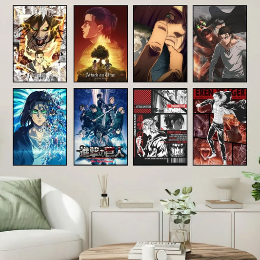 Attack on Titan Eren Yeager Poster Small Prints | Poster | Attack on Titan