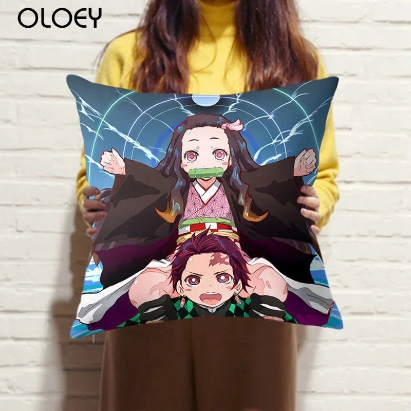 Printed Pillow Cover 45x45cm | Pillowcase | Demon Slayer