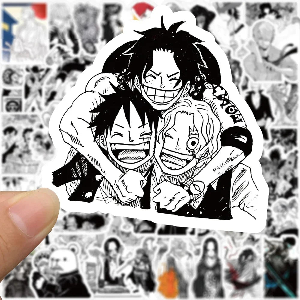 Black White ONE PIECE Stickers | Decal Sticker | One Piece