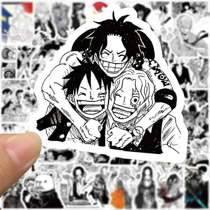 Black White ONE PIECE Stickers | Decal Sticker | One Piece