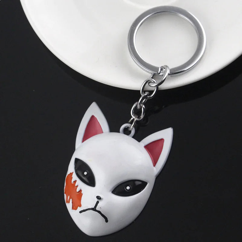 Tanjirou Mask Keychain Fox Mask Keyring | Accessories | Demon Slayer