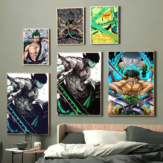 1pc One Piece Roronoa Zoro Poster Paper Print | Poster | One Piece