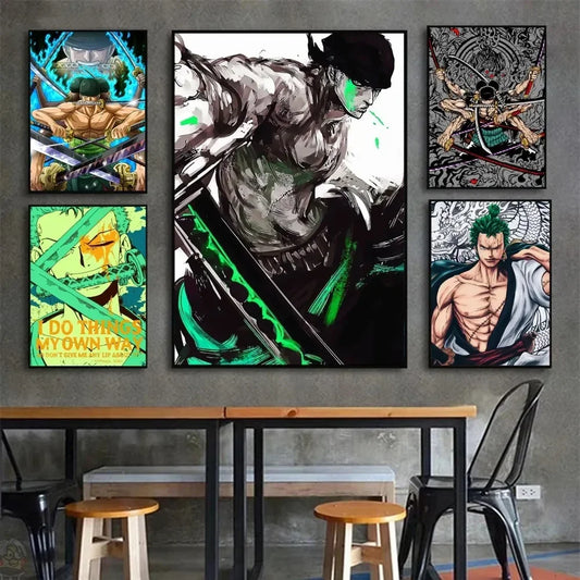 Roronoa Zoro Poster Stickers | Poster | One Piece