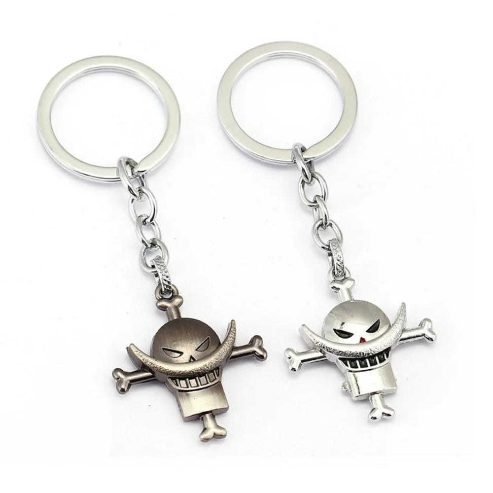 One Piece Keychains White Beard Edward Metal | Keychain | One Piece