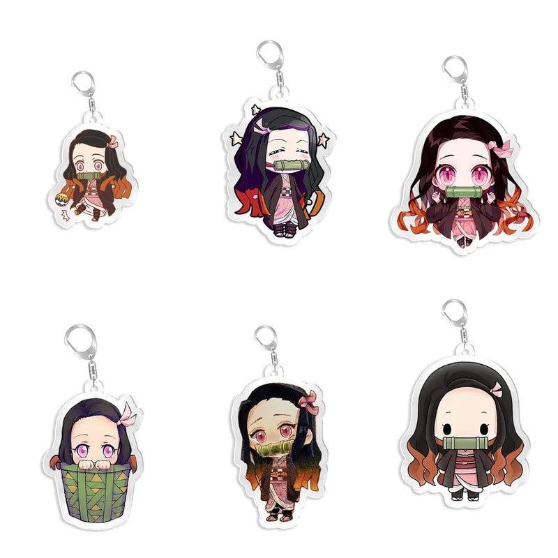 Nezuko Key Chain Acrylic Keyring | Accessories | Demon Slayer