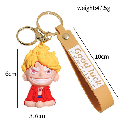 One Piece  Keychain Luffy Sauron Nami Chopper Silicone Bag Keyring Pendant | Keychain | One Piece