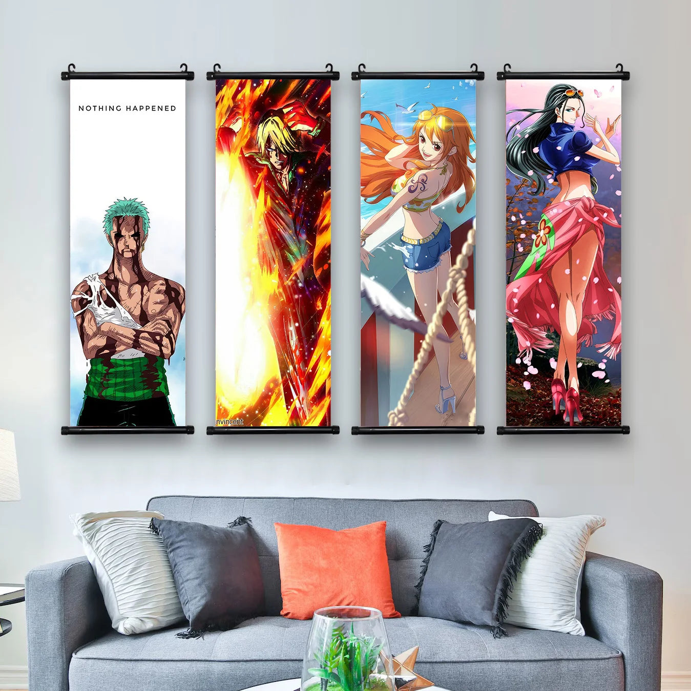 ONE PIECE Poster Sanji Roronoa Zoro Canvas Luffy Painting Art Nami Print | Poster | One Piece