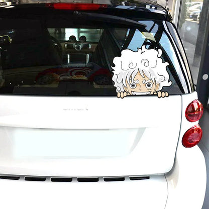 One Piece Luffy Sun God Car Sticker | Car Sticker | One Piece