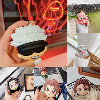 3D Demon Slayer Bluetooth Earphone Case | Airpods Case | Demon Slayer