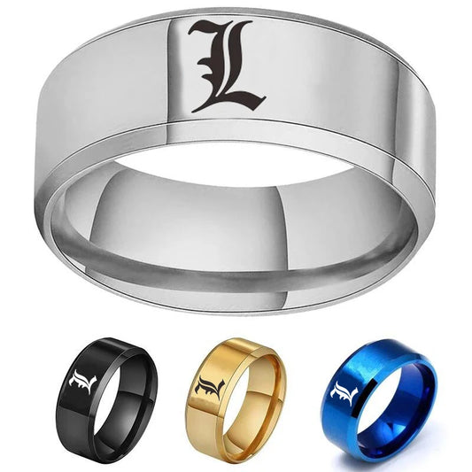 L Letter Rings | Cosplay Jewelry | Death Note