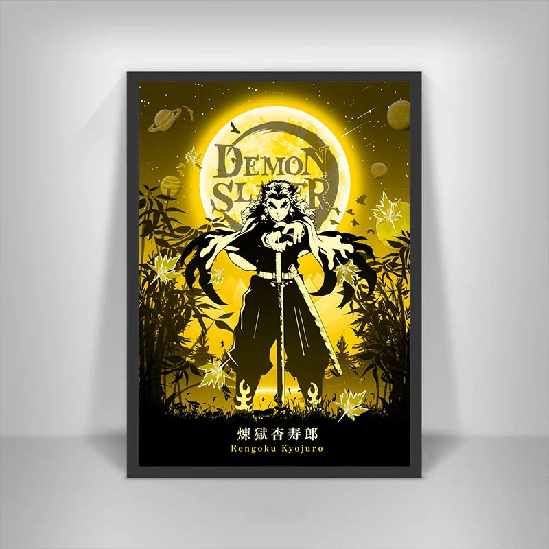 Moon Posters Canvas Painting | Decor | Demon Slayer