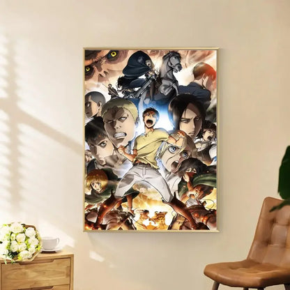 Attack on Titan Poster Classic Movie Posters | Wall Sticker | Attack on Titan