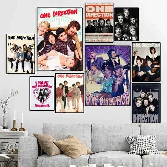 O-one Band Directions Music POSTER Canvas HD Print | Poster | One Piece