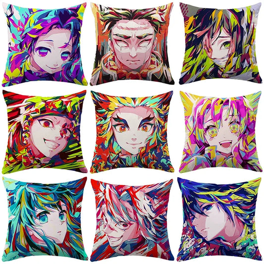 Tanjirou Nezuko Cushion Cover | Pillowcase | Demon Slayer