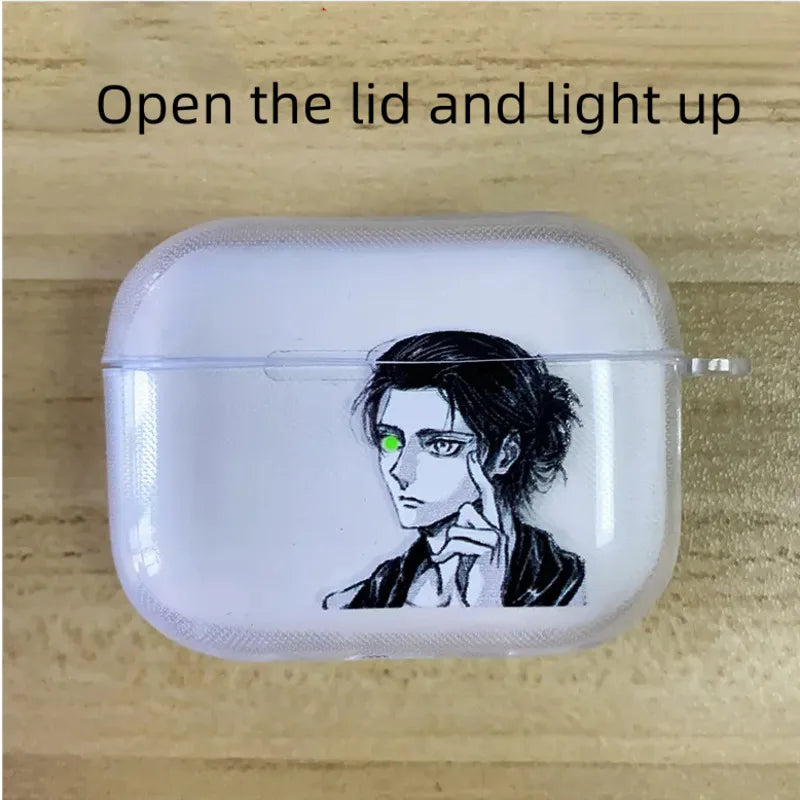 Adult Allen Through Headphones Transparent Case | AirPods 1 2 3 | Attack on Titan