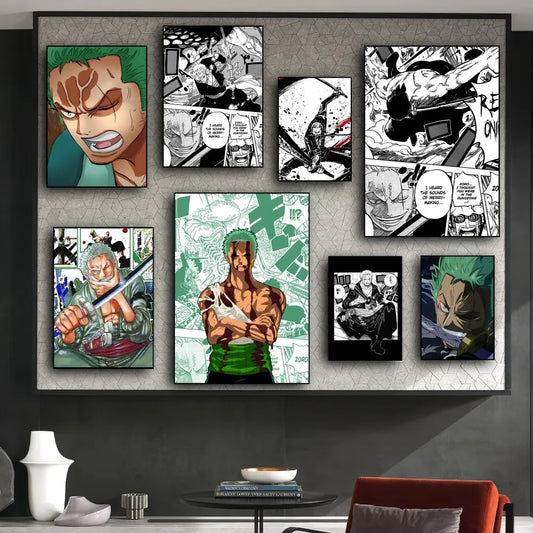 BiliBili Roronoa Zoro One Piece Poster Prints | Poster | One Piece