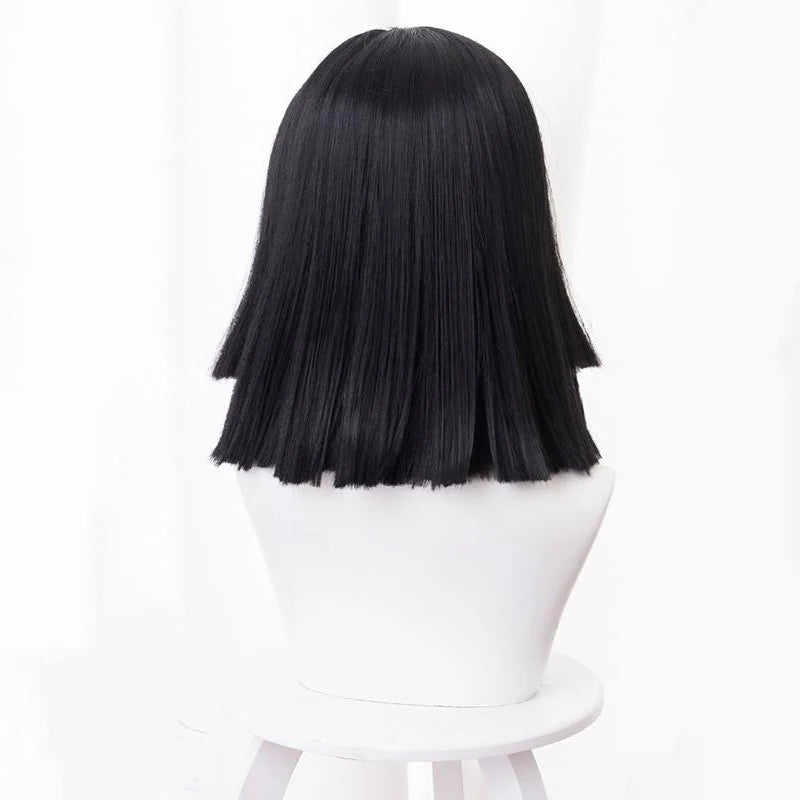 Iguro Obanai Cosplay Wig | Black Hair Heat Resistant Hairs | Demon Slayer