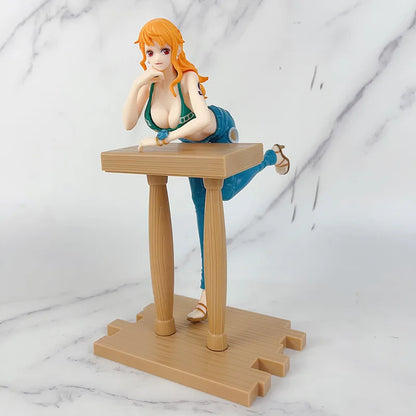 Luffy Ace Nami Hancock Figure | Sitting Posture Action Figure PVC Model Doll Collection | One Piece