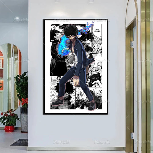 MHA Poster Modern Prints | Wall Art | My Hero Academia