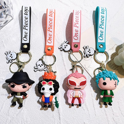 One Piece Keychain Luffy Zoro Portgas·D· Ace | Keychain | One Piece