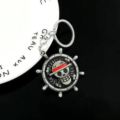 One Piece Luffy Cap Skull Key Rings | Keychain | One Piece