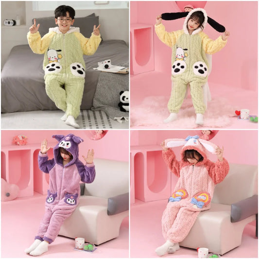 Children's Jumpsuit  Melody Pochacco Kuromi | Pajamas | My Melody, Pochacco, Kuromi