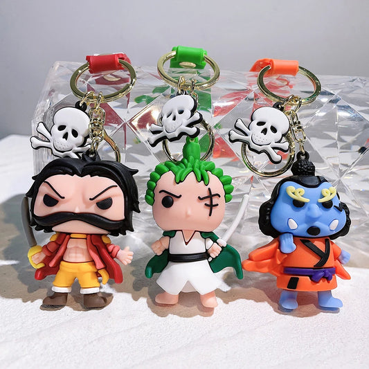 ONE PIECE Keychain Monkey D. Luffy Roronoa Zoro Silicone Pendant | Keychain | One Piece