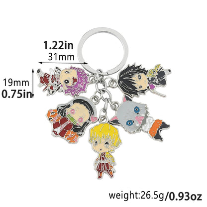 Agatsuma Zenitsu Hashibira Inosuke Figure Doll Pendant Keychain | Accessories | Demon Slayer