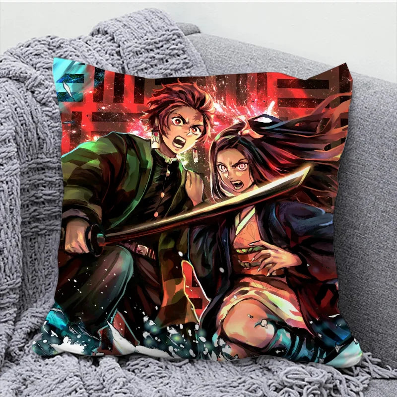 Home Decor Cushions 40x40 | Pillowcase | Demon Slayer