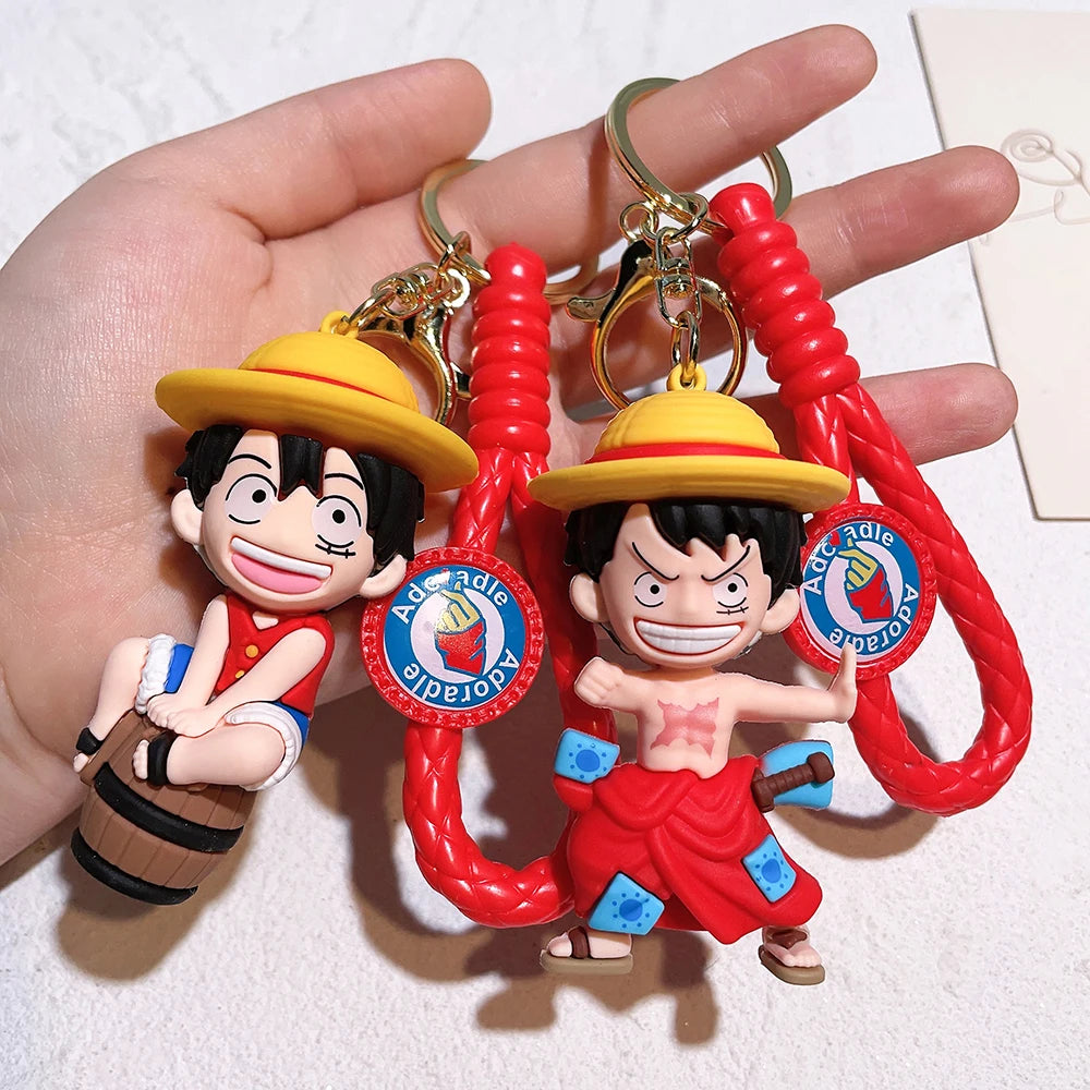 One Piece Figure Keychain Luffy Roronoa Zoro Tony Tony Chopper | Keychain | One Piece