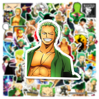 10/30/50pcs ONE PIECE Zoro Stickers Decals | Waterproof Sticker | One Piece