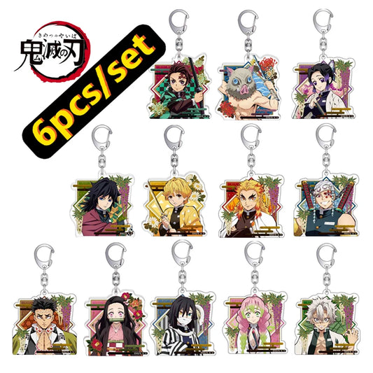 Tanjirou Giyuu Shinobu Zenitsu Nezuko Keychain Pendant | Accessories | Demon Slayer