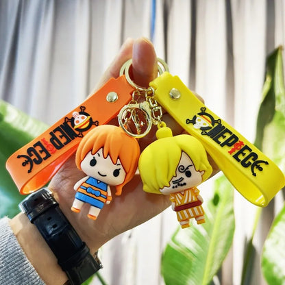 One Piece Keychain Luffy Nami Sanji Zoro Peripheral | Keychain | One Piece