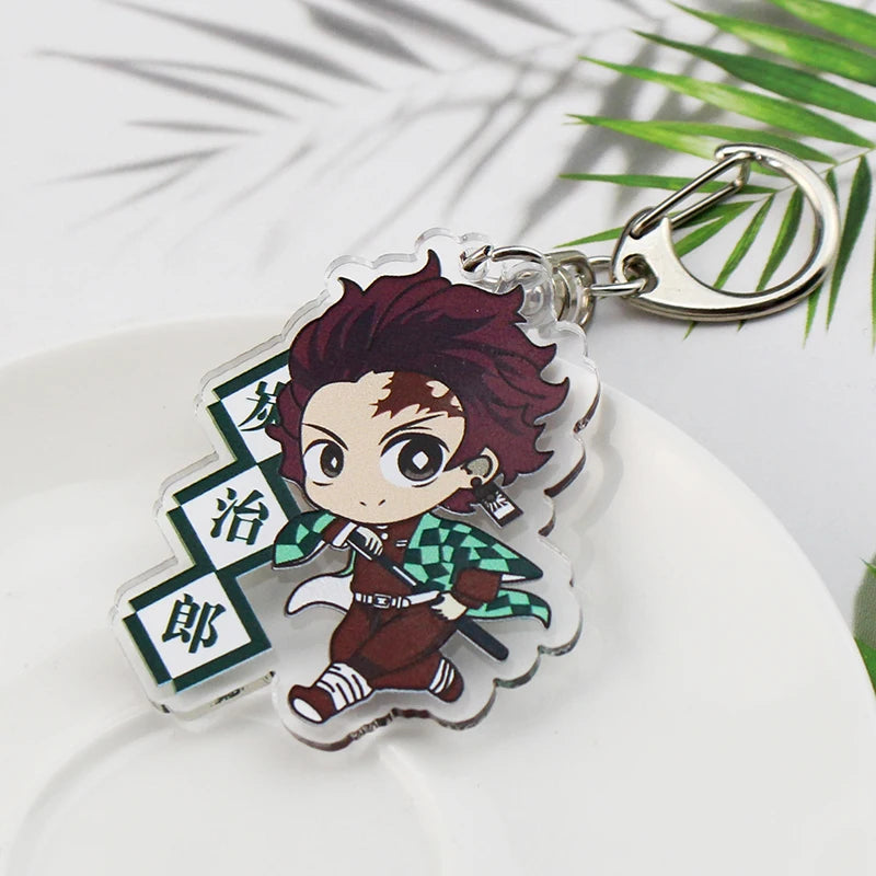 Tanjirou Nezuko Zenitsu Keychain | Metal Keychain | Demon Slayer